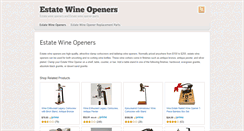 Desktop Screenshot of estatewineopeners.com