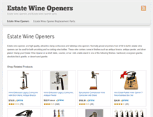 Tablet Screenshot of estatewineopeners.com